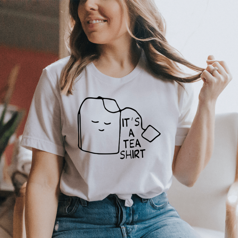 A comfortable Tea Lover T-Shirt made of soft ring-spun cotton, featuring a stylish design perfect for tea enthusiasts.