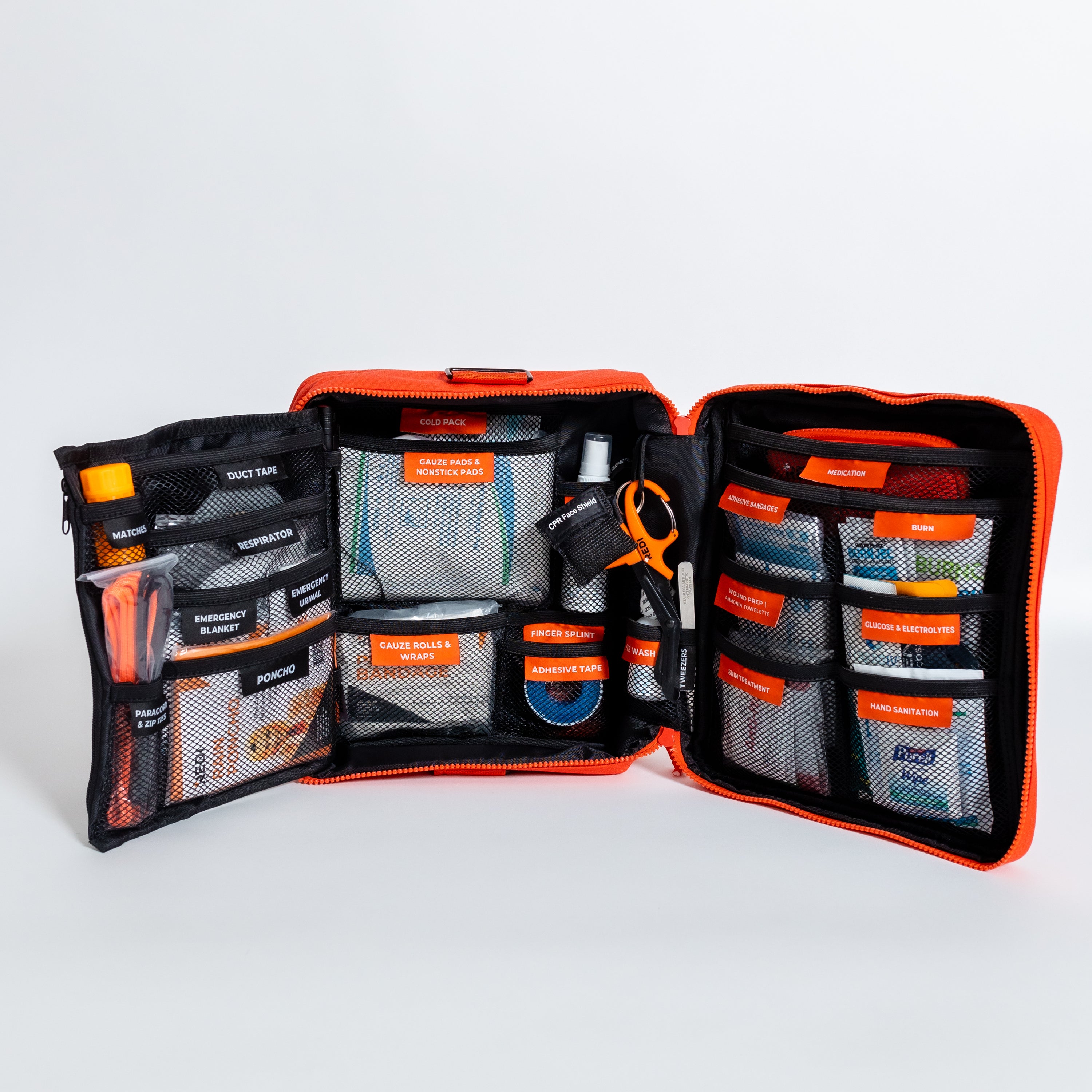 The Roadie + featuring a quick-release trauma pack, designed for emergency preparedness with essential life-saving items.