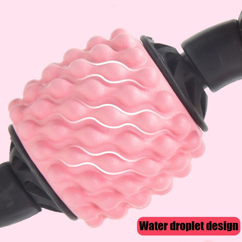 U Shape Trigger Point Massage Roller designed for muscle relief, featuring high-density foam and durable ABS plastic construction.