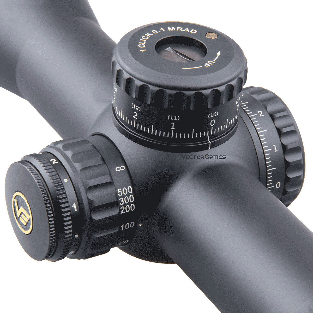 Vector Optics Continental 4-24x56 HD 34mm FFP Hunting Riflescope with tactical design and clear optics.