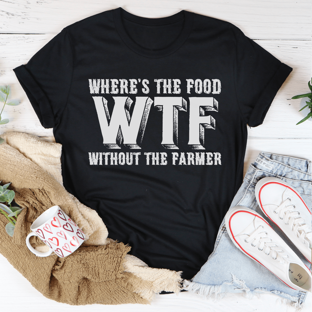 Where's The Food T-Shirt made from soft ring-spun cotton, featuring a playful design and durable double stitching.