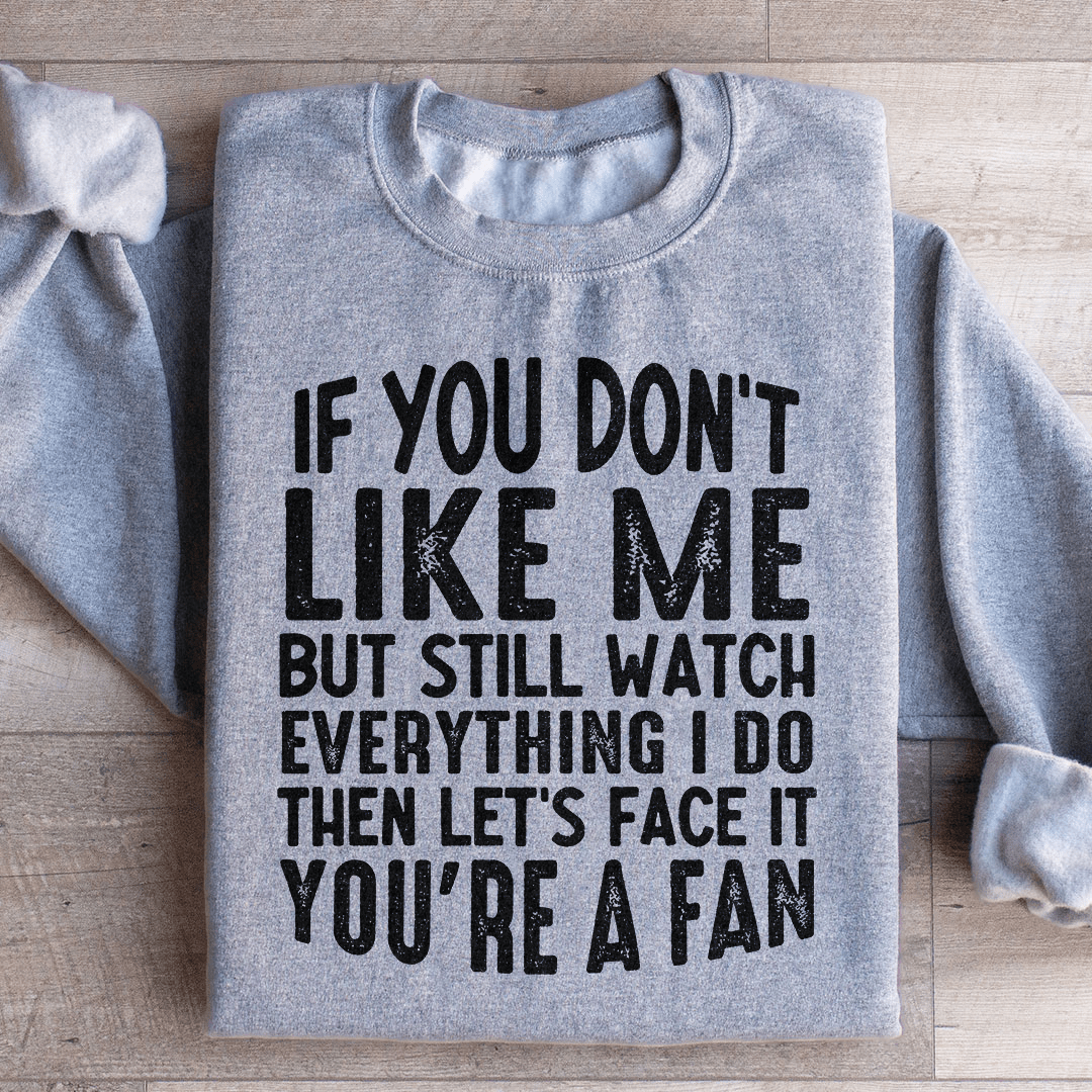 A cozy pair of 'You're A Fan' sweats featuring unique designs by top artists, made from a warm cotton/poly fleece blend.