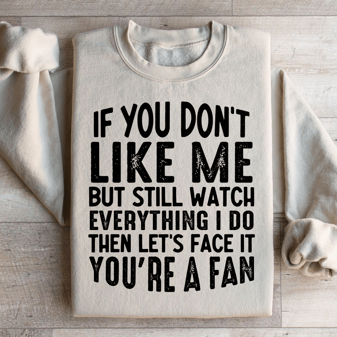 A cozy pair of 'You're A Fan' sweats featuring unique designs by top artists, made from a warm cotton/poly fleece blend.