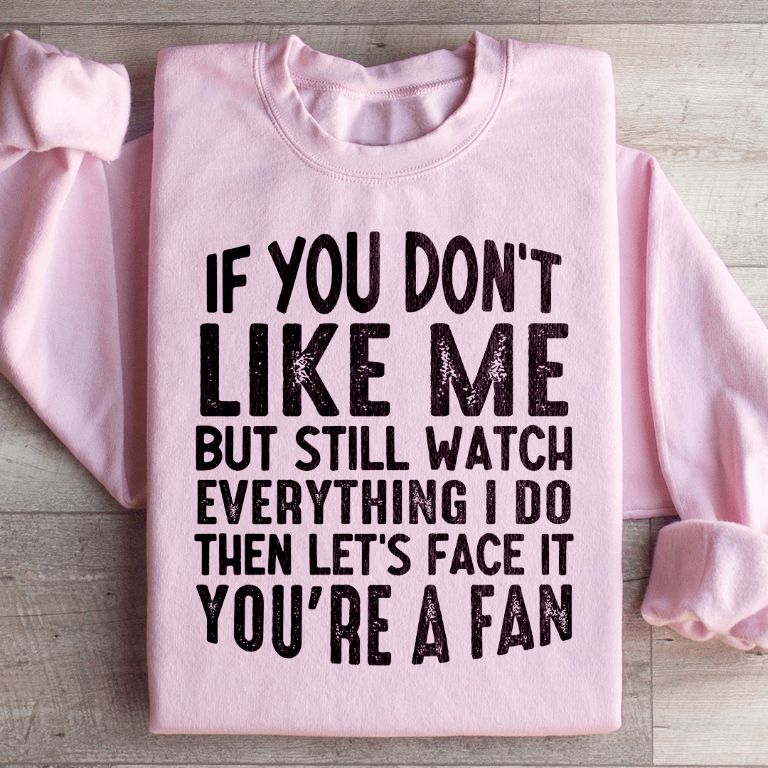 A cozy pair of 'You're A Fan' sweats featuring unique designs by top artists, made from a warm cotton/poly fleece blend.