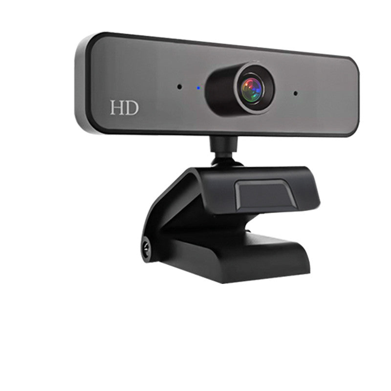 1080P HD Video Camera with built-in microphone, showcasing its sleek design and compact size.