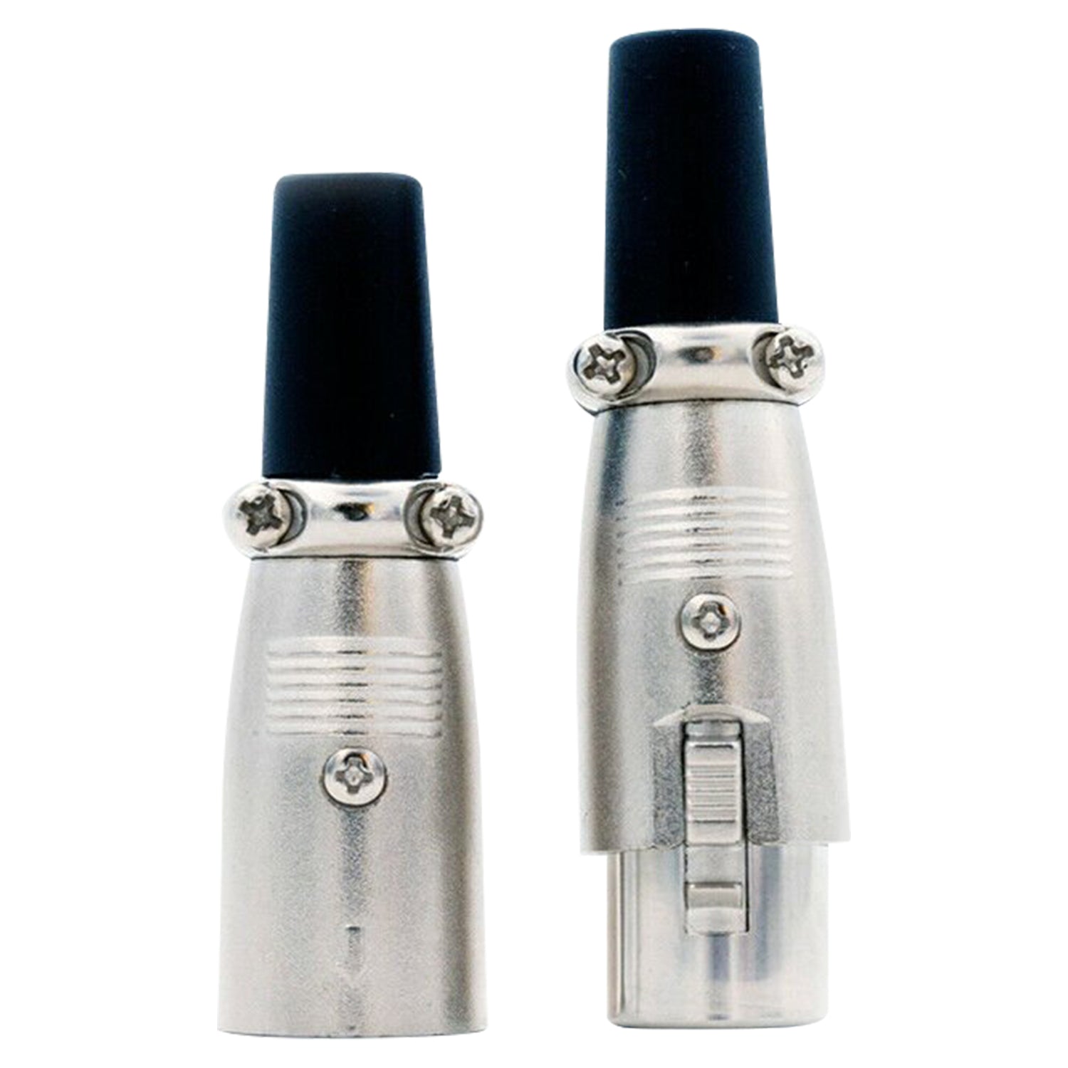 A pack of 20 XLR male and female microphone connectors, showcasing durable zinc alloy construction and 3-pin design for high-quality audio connections.