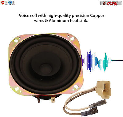 5 Core 4 Inch Subwoofer showcasing its dual PP cone and robust metal frame, designed for high performance and durability.