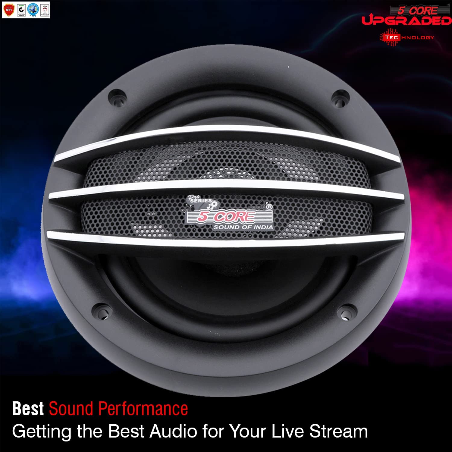 5 Core 5 Inch Car Speaker showcasing its sleek design and durable construction, perfect for enhancing car audio systems.