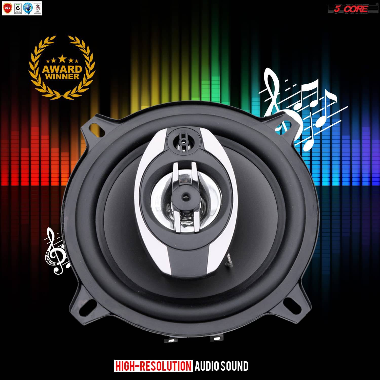 5 Core 5 Inch Car Speaker showcasing its sleek design and durable construction, perfect for enhancing car audio systems.