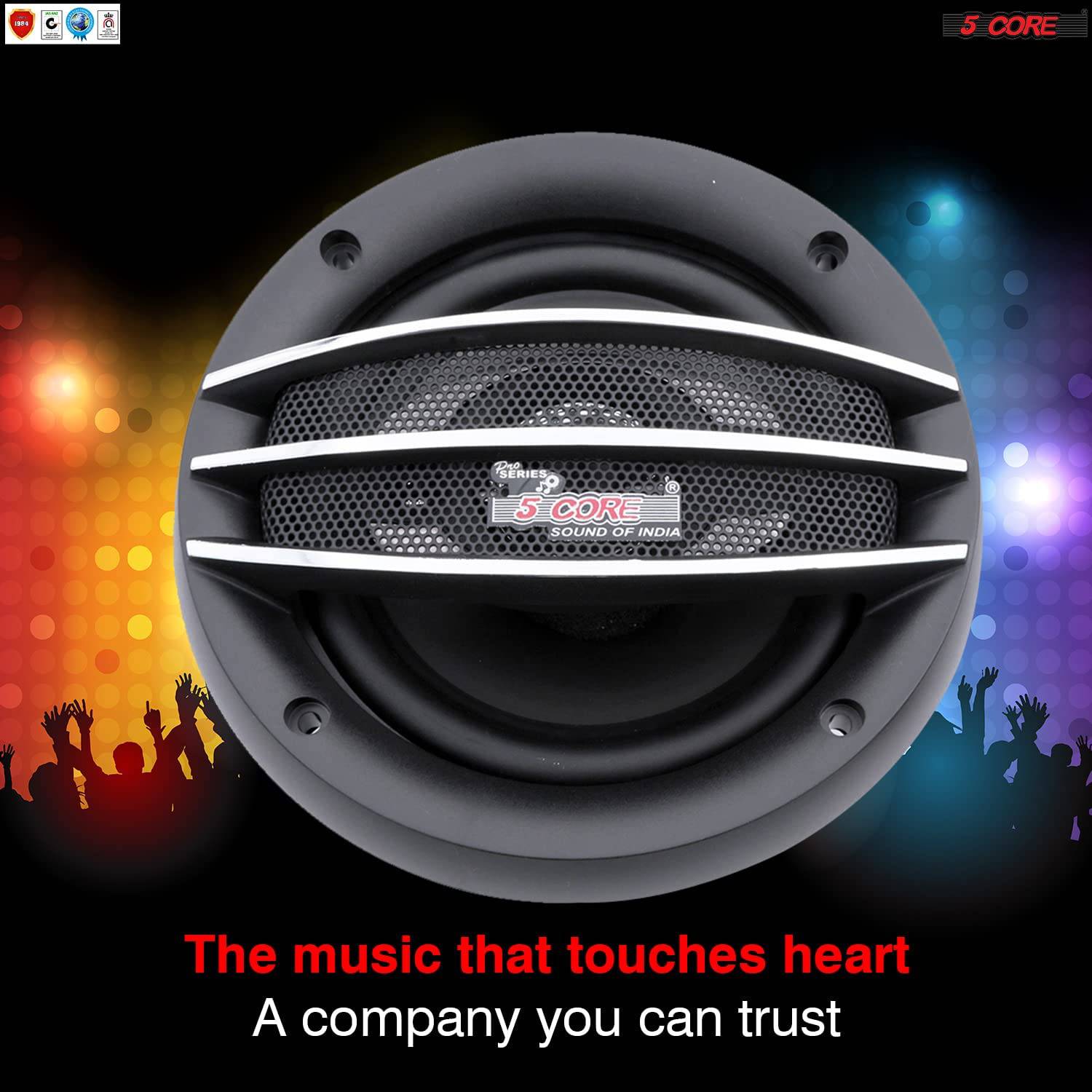 5 Core 5 Inch Car Speaker showcasing its sleek design and durable construction, perfect for enhancing car audio systems.