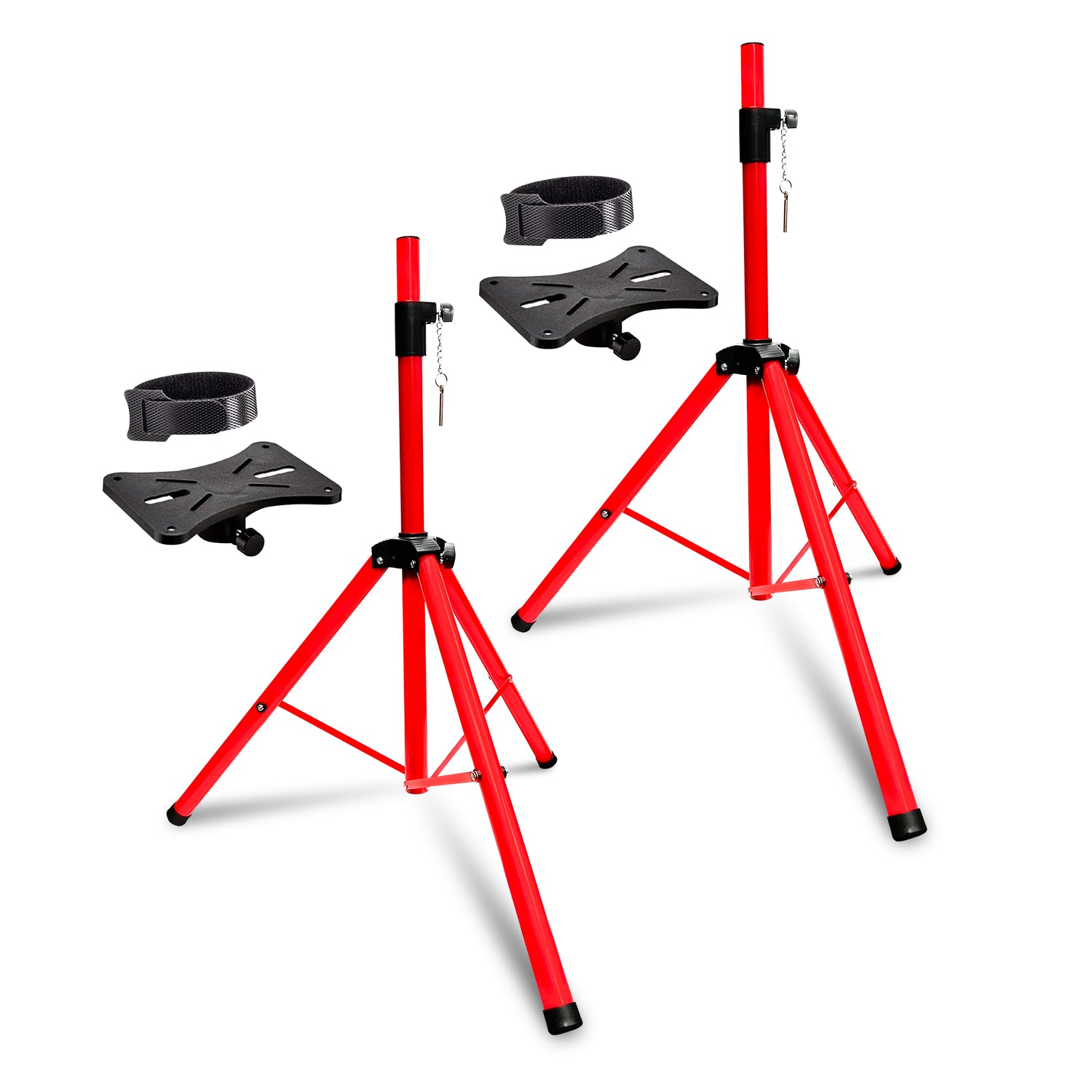 5Core Speaker Stands Pair, adjustable tripod design for DJ and studio use, featuring durable metal construction and non-slip feet.