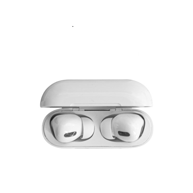 Bluetooth headset rechargeable battery compartment designed for AirPods, featuring a sleek design and battery display.