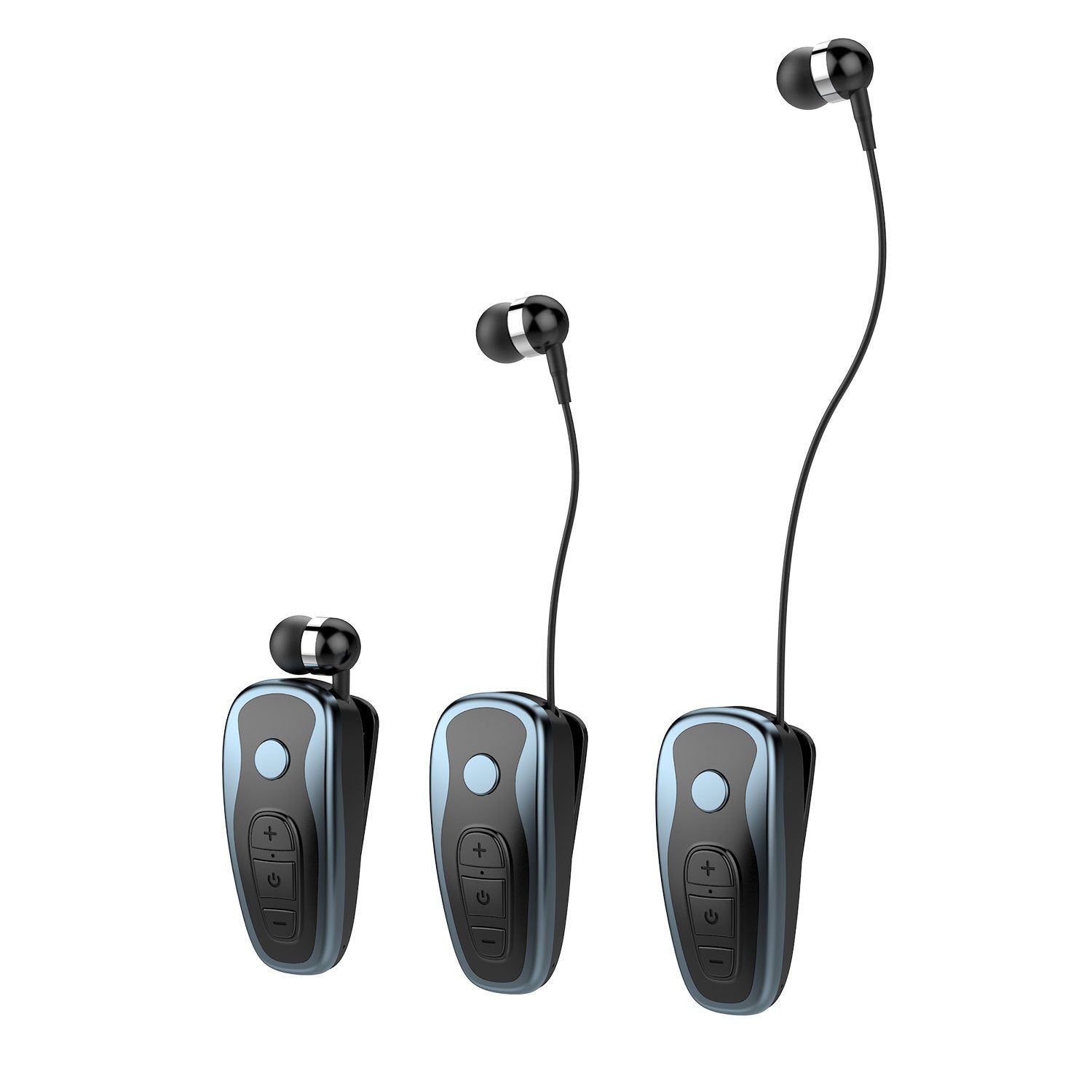 Wireless Bluetooth headset designed for sports and business use, featuring a sleek design and comfortable fit.