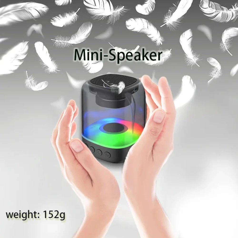 Bluetooth RGB Dancing Speaker with colorful lights and sleek design, perfect for parties and outdoor events.