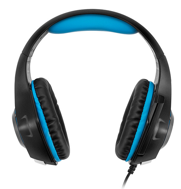 Computer Laptop Head-mounted Luminous Gaming Headset with vibrant LED lights and comfortable ear cushions, designed for immersive gaming experiences.