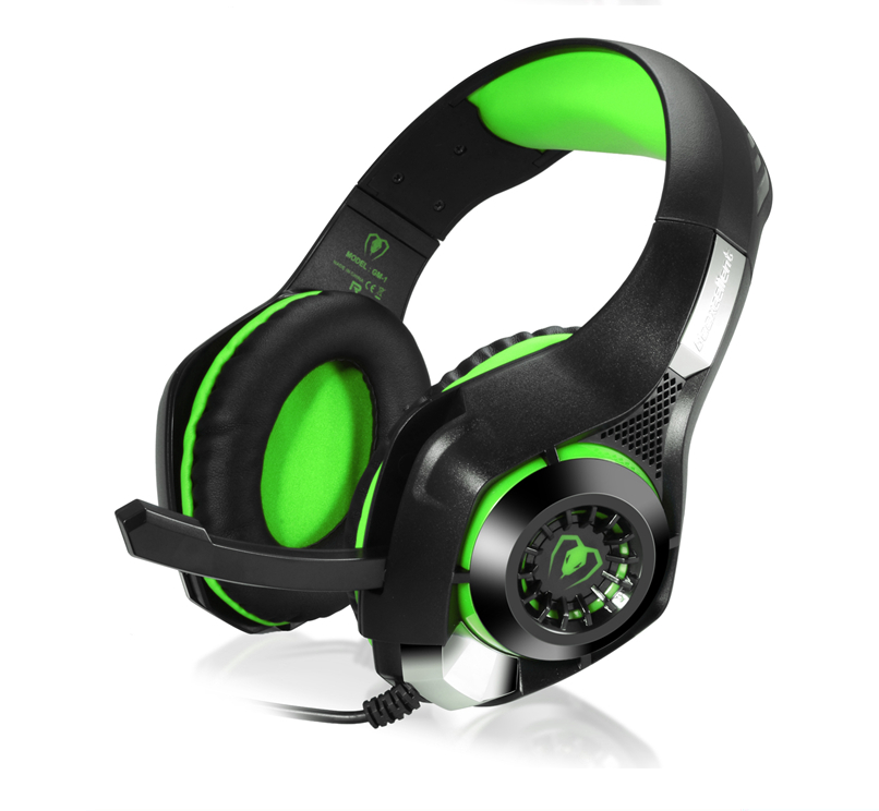 Computer Laptop Head-mounted Luminous Gaming Headset with vibrant LED lights and comfortable ear cushions, designed for immersive gaming experiences.