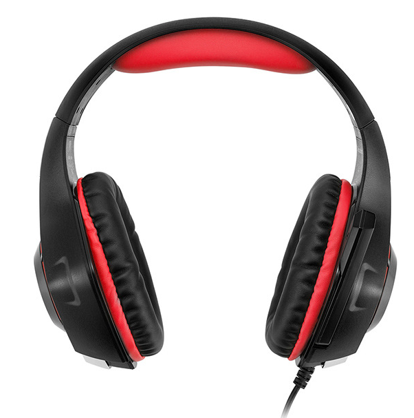 Computer Laptop Head-mounted Luminous Gaming Headset with vibrant LED lights and comfortable ear cushions, designed for immersive gaming experiences.