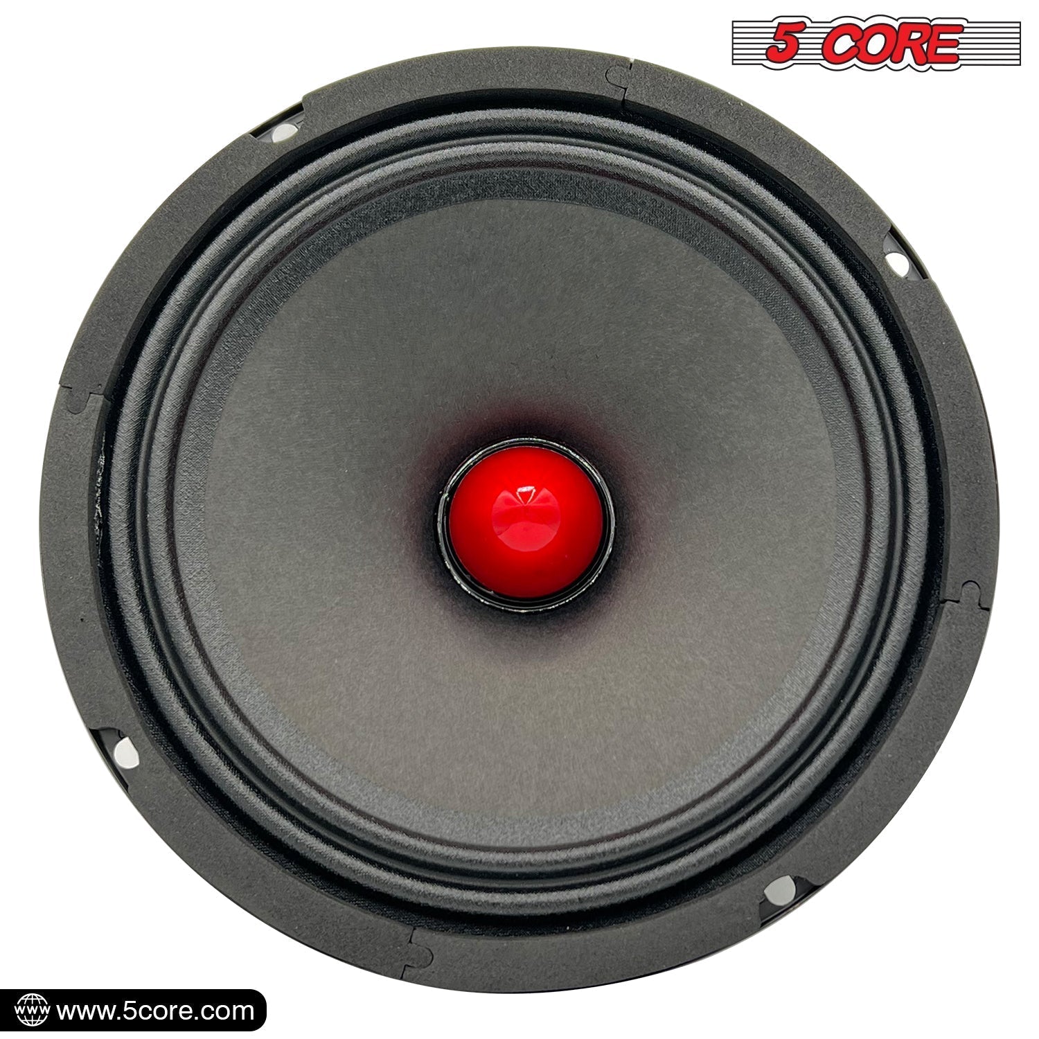 5 Core 6.5-inch subwoofer speaker with a 30 oz magnet, designed for powerful audio performance in vehicles.