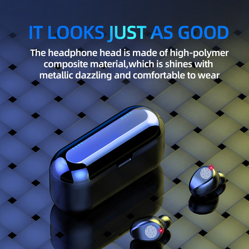 Digital Display Power Wireless Bluetooth Headset showcasing sleek design and advanced features.