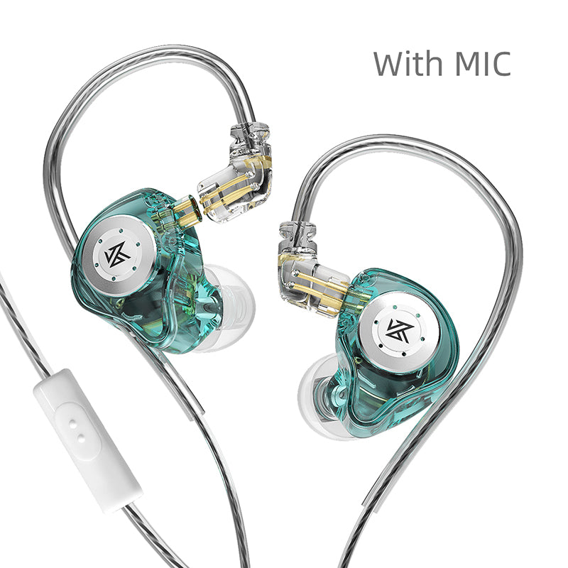 Dynamic HiFi Headphones with Wheat Wire Control, featuring in-ear design and L-bend plug for enhanced durability and comfort.