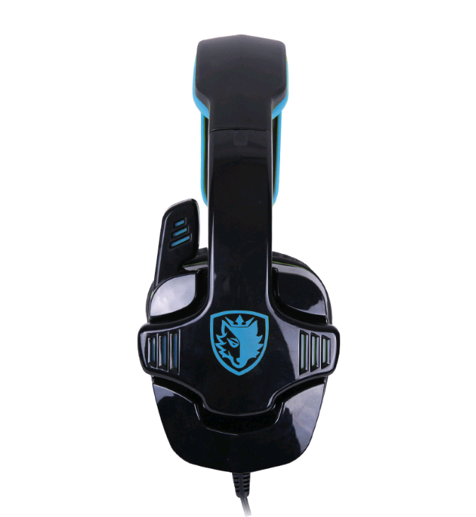 High Quality Computer Gaming Sports Headset with dynamic sound, comfortable protein skin earmuffs, and a braided wire for durability.