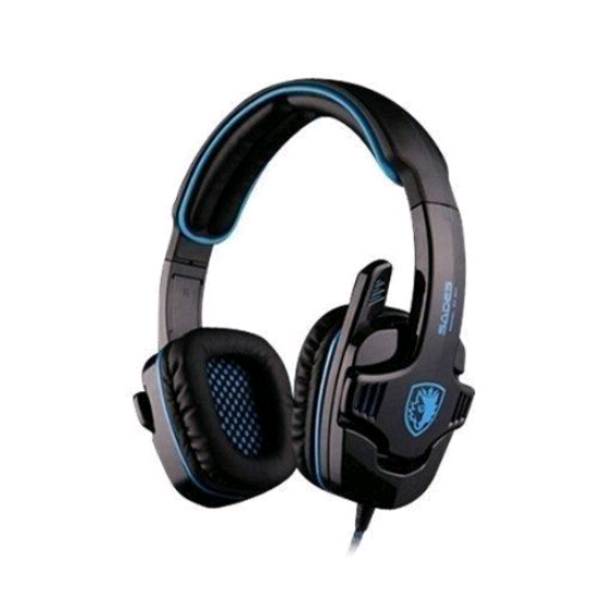 High Quality Computer Gaming Sports Headset with dynamic sound, comfortable protein skin earmuffs, and a braided wire for durability.