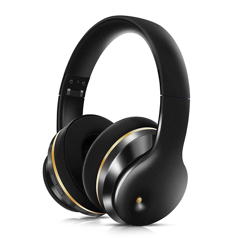 High Quality Subwoofer Stereo Headset with comfortable ear cups and sleek design, showcasing Bluetooth connectivity and noise cancellation features.