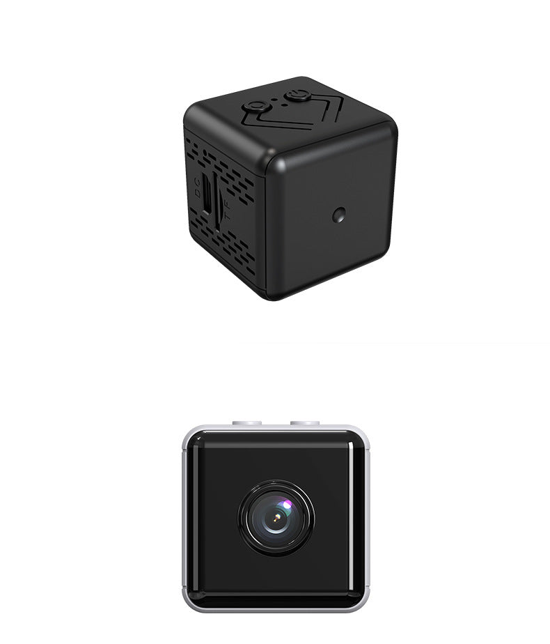 Outdoor sports wifi camera with 1080p resolution, compact design, and included accessories for home security.