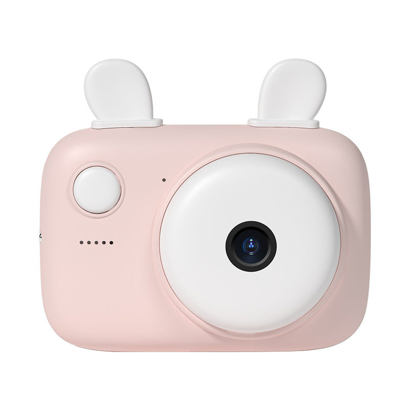 Kids Photo Camera Macaron Mini SLR in vibrant colors with dual lenses and a 2.4 inch screen, designed for young photographers.