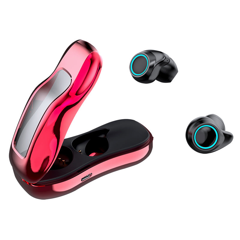 Popular Wireless Bluetooth Headset with electroplated metallic finish, showcasing its ergonomic design and stylish appearance.