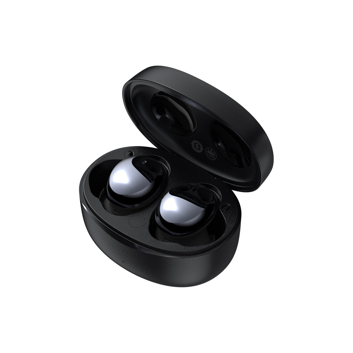 True Wireless Earphones in Bowie Black, featuring a sleek design and comfortable fit, ideal for music lovers.