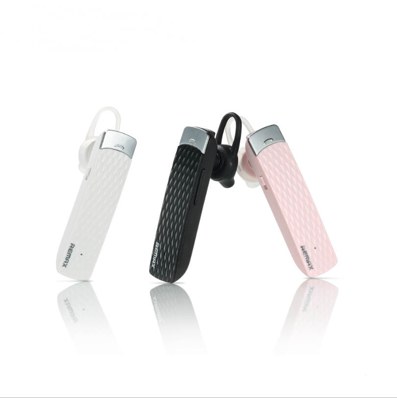 Versatile One For 2 Continuous Bluetooth Headset in white, showcasing its sleek design and compact size.