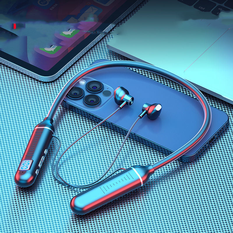 Wireless Bluetooth earphones with silicone bow design, ideal for sports and outdoor activities, featuring a sleek and modern look.