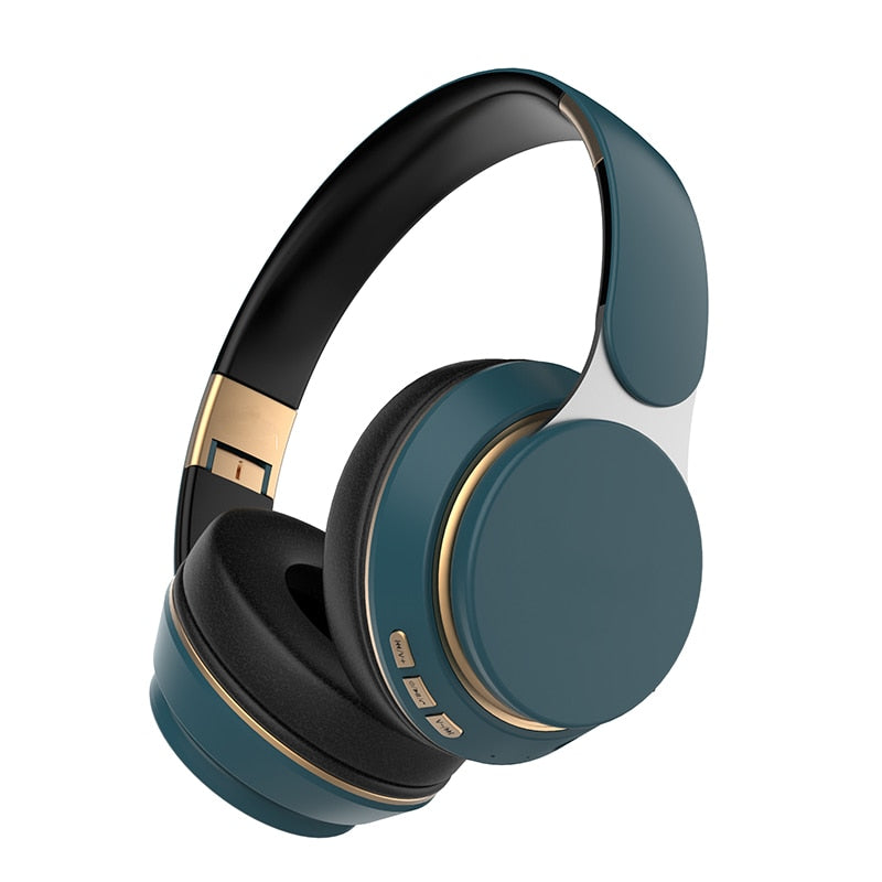 Tourya T7 Wireless Headphones showcasing sleek design and comfortable earmuffs, perfect for long listening sessions.