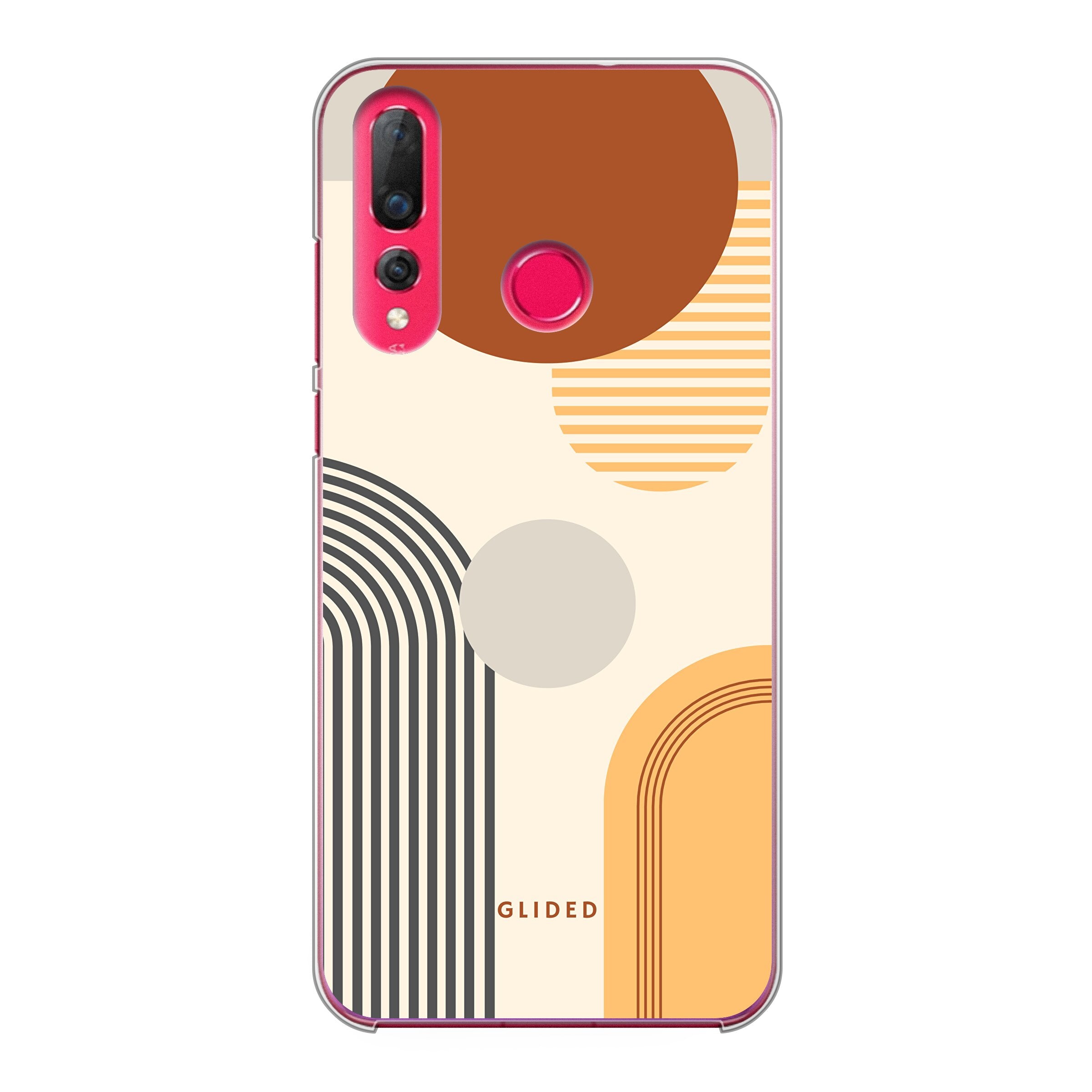 Abstraction Handyhülle für Huawei P30 Lite mit einzigartigem Design aus Kreisen und ovalen Formen, bietet stilvollen Schutz und modernen Look.