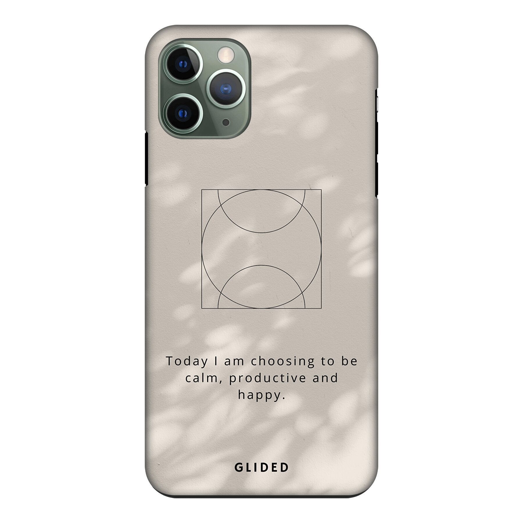 Affirmation iPhone 11 Pro Handyhülle mit inspirierendem Spruch auf ästhetischem Hintergrund, idealer Schutz und stilvolles Design.