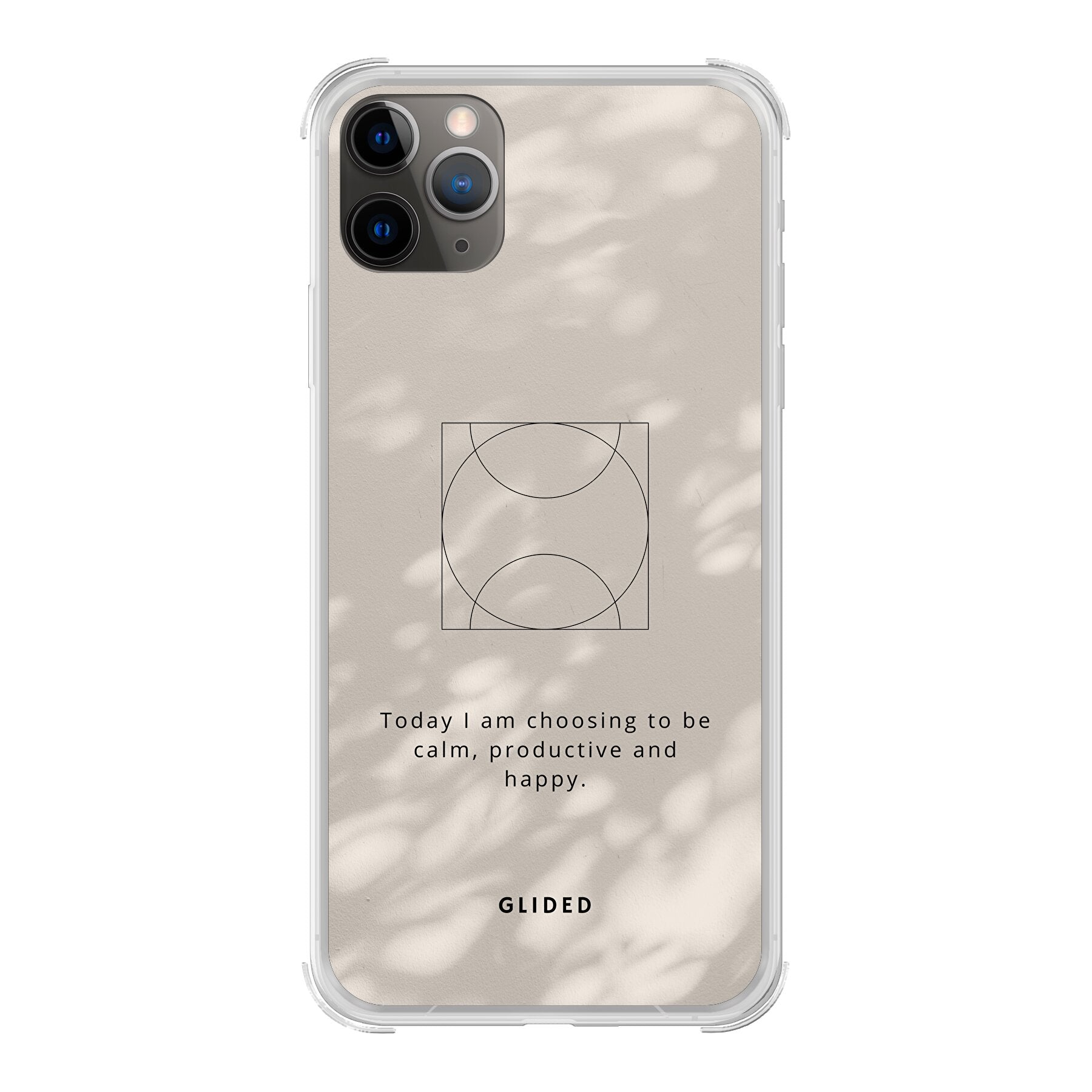 Affirmation iPhone 11 Pro Handyhülle mit inspirierendem Spruch auf ästhetischem Hintergrund, idealer Schutz und stilvolles Design.