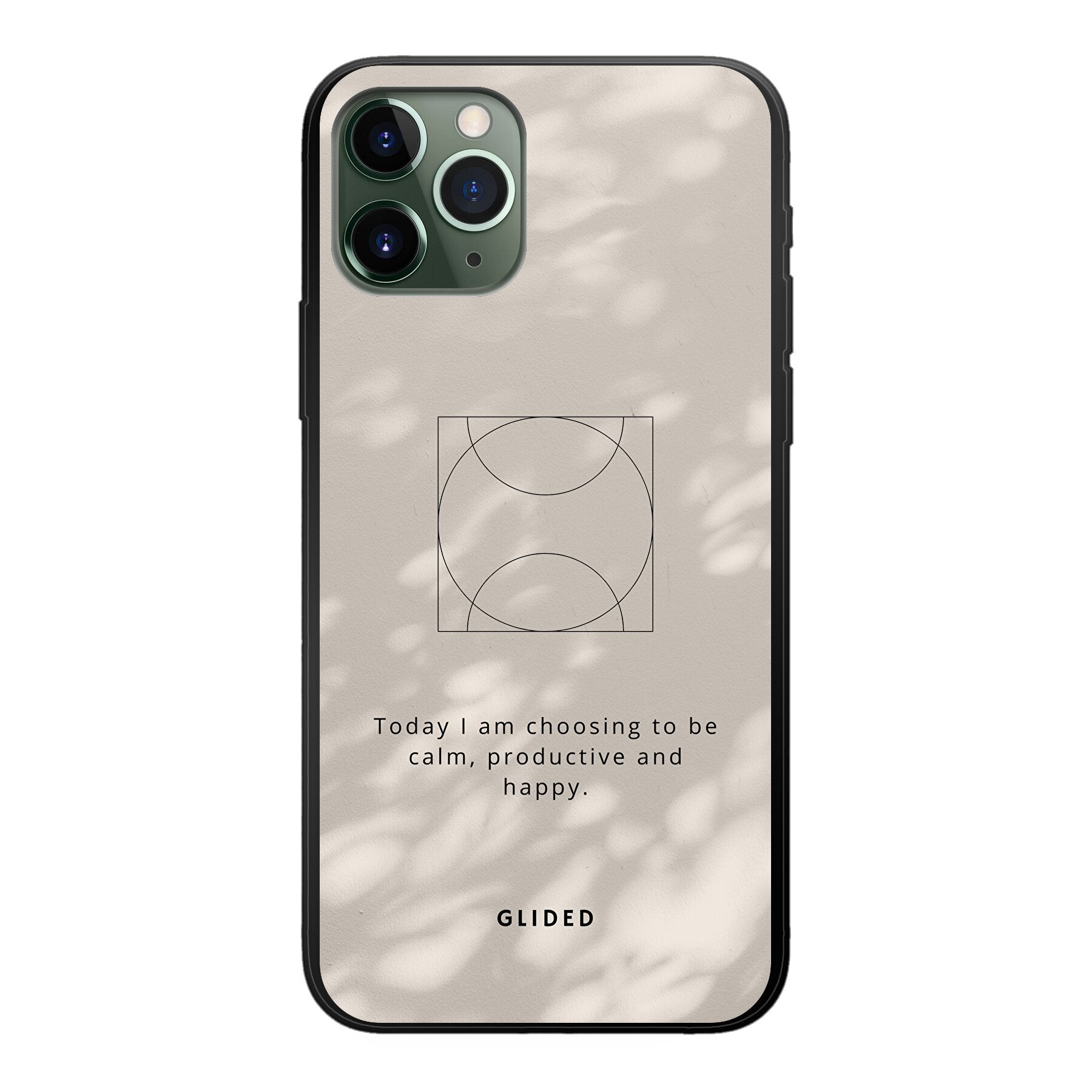 Affirmation iPhone 11 Pro Handyhülle mit inspirierendem Spruch auf ästhetischem Hintergrund, idealer Schutz und stilvolles Design.