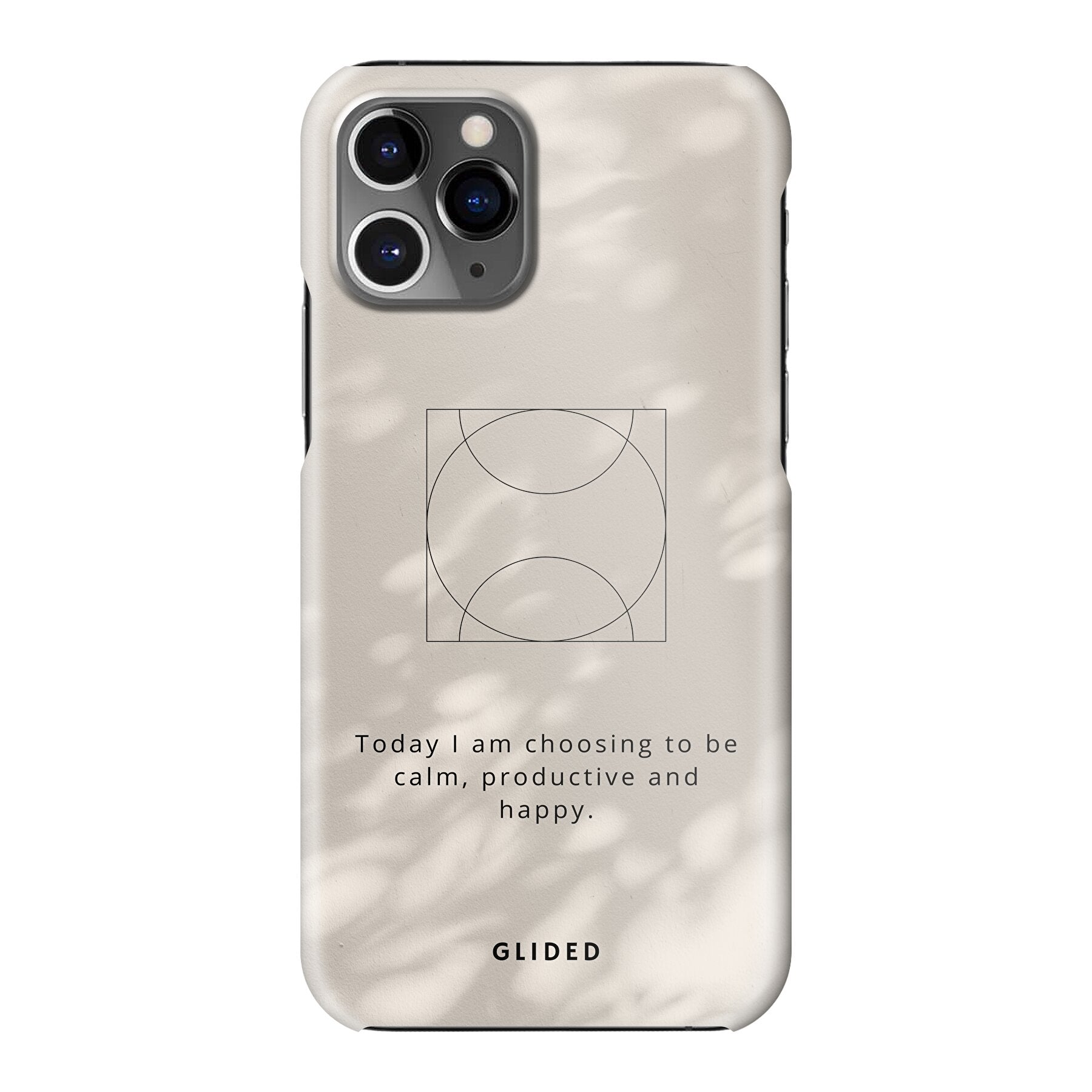 Affirmation iPhone 11 Pro Handyhülle mit inspirierendem Spruch auf ästhetischem Hintergrund, idealer Schutz und stilvolles Design.