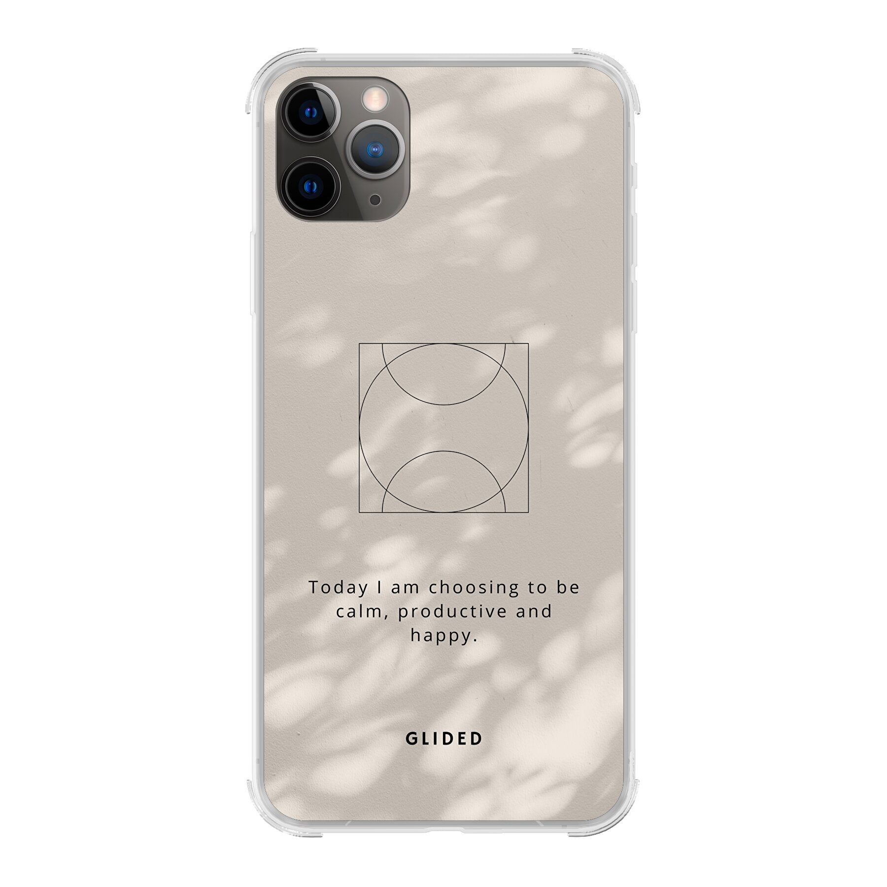 Affirmation Handyhülle für iPhone 11 Pro Max mit inspirierendem Spruch auf ästhetischem Hintergrund, idealer Schutz und stilvolles Design.