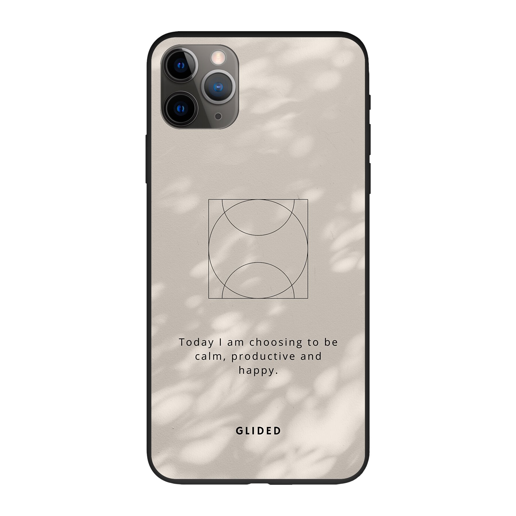 Affirmation Handyhülle für iPhone 11 Pro Max mit inspirierendem Spruch auf ästhetischem Hintergrund, idealer Schutz und stilvolles Design.