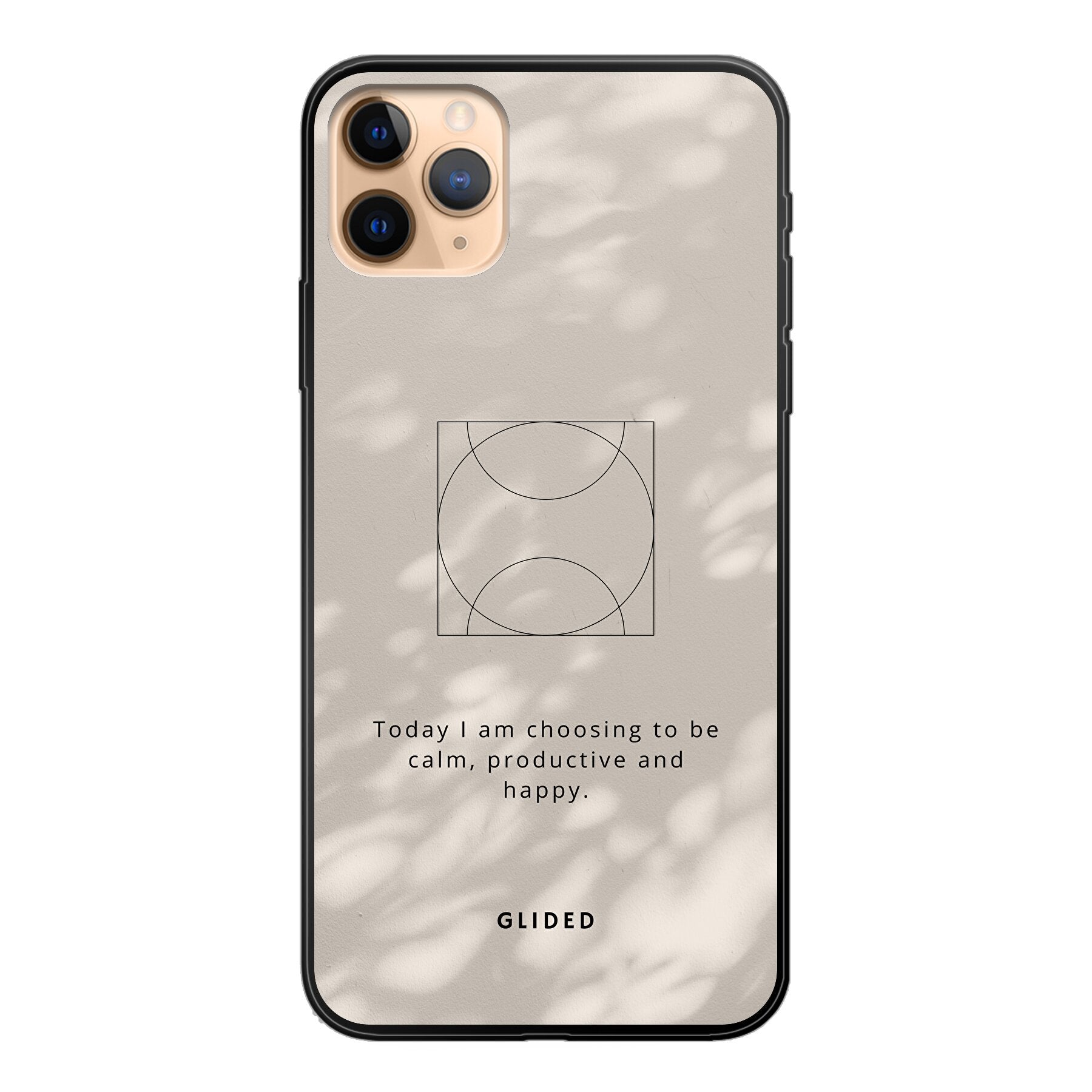 Affirmation Handyhülle für iPhone 11 Pro Max mit inspirierendem Spruch auf ästhetischem Hintergrund, idealer Schutz und stilvolles Design.