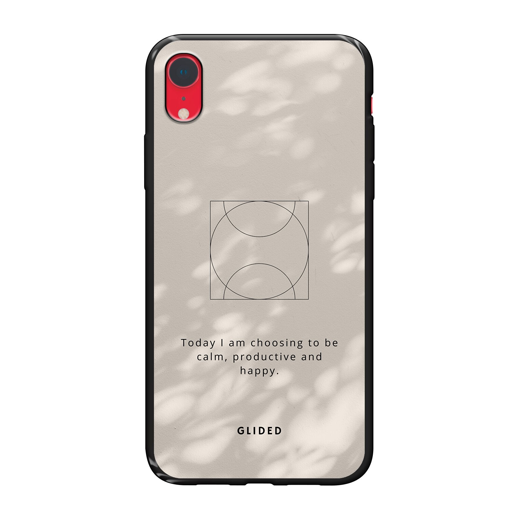 Affirmation Handyhülle für iPhone XR mit inspirierendem Spruch auf ästhetischem Hintergrund, idealer Schutz und stilvolles Design.