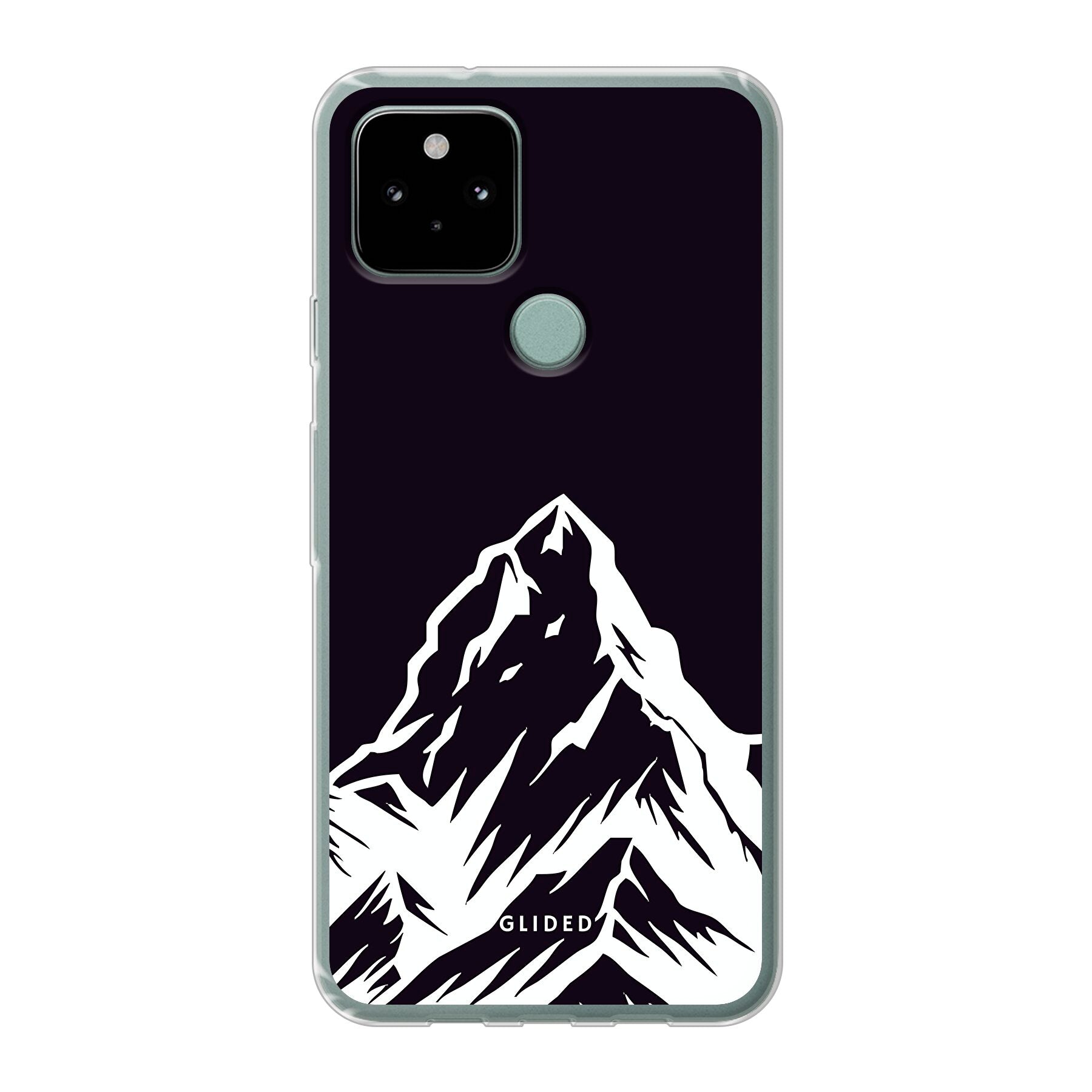 Alpine Adventure Handyhülle für Google Pixel 5 mit majestätischen Berggipfeln und Tälern, ideal für Naturfreunde.