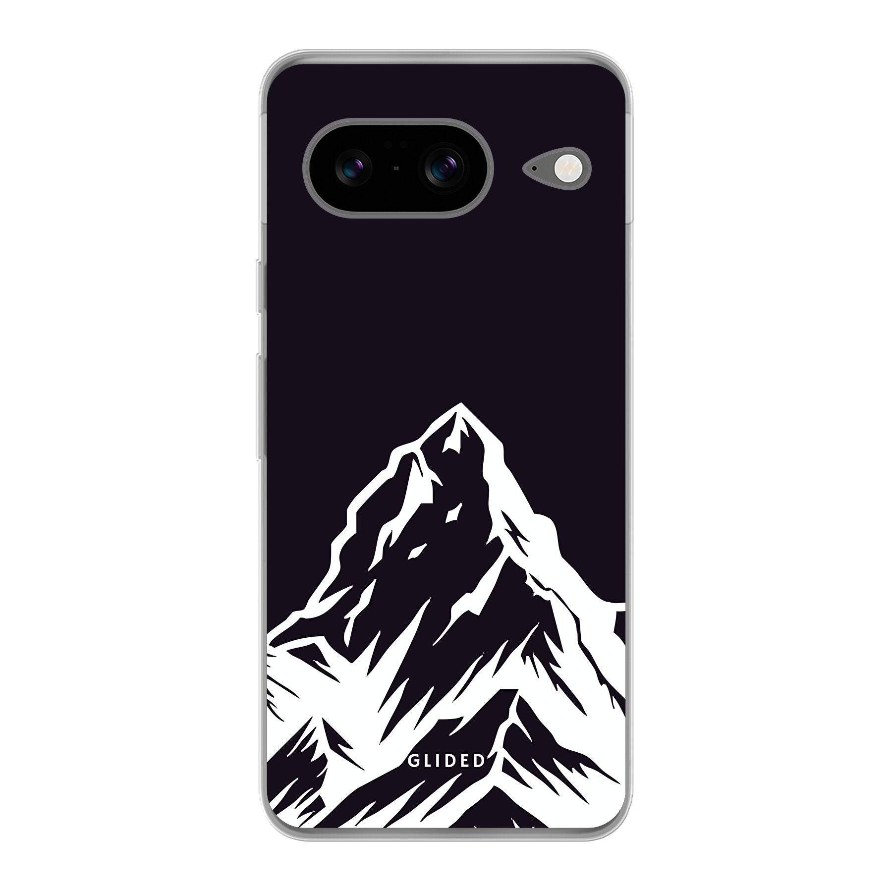 Alpine Adventure Handyhülle für Google Pixel 8 mit majestätischen Berggipfeln und Tälern, ideal für Naturliebhaber.