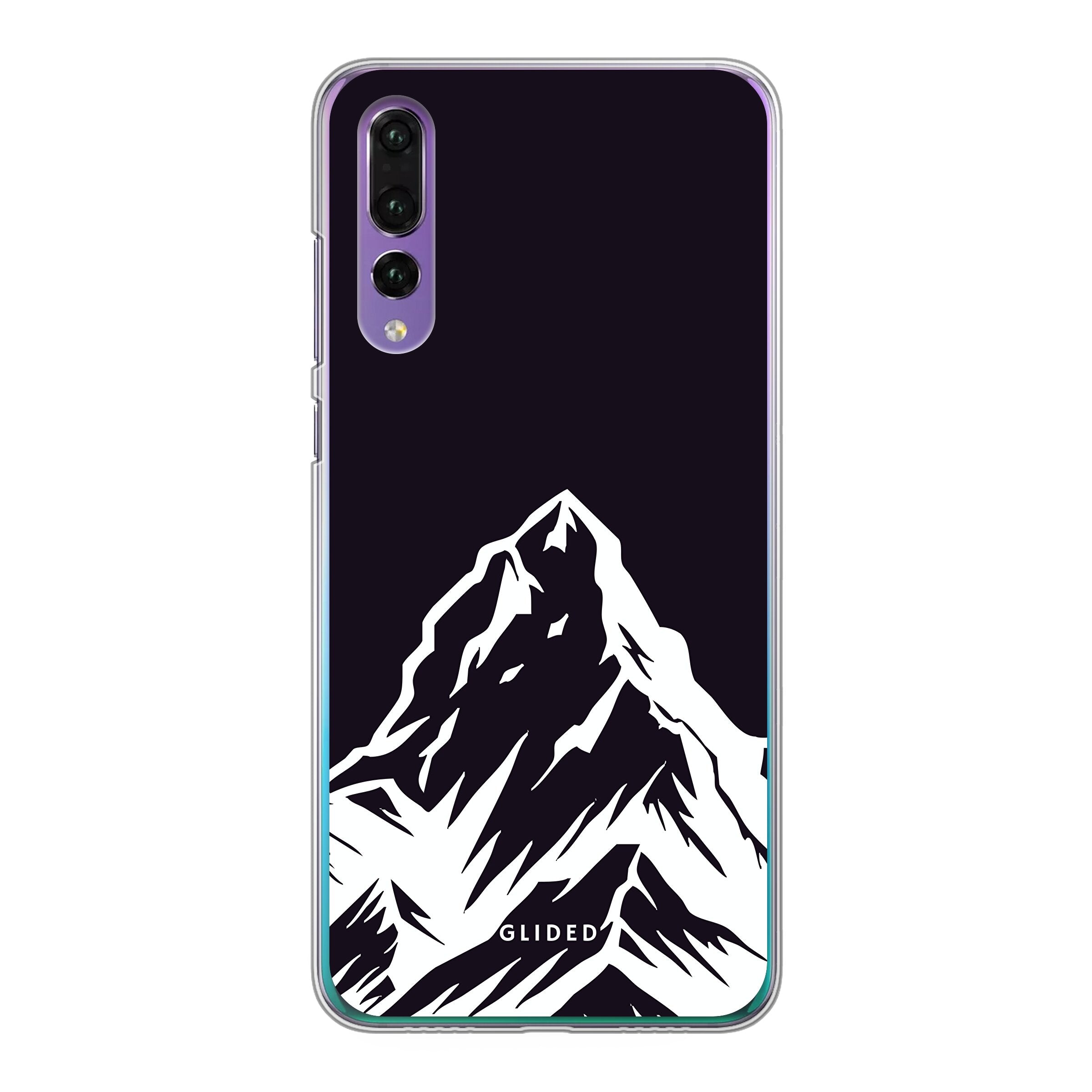 Alpine Adventure Huawei P30 Handyhülle mit majestätischen Berggipfeln und Tälern, ideal für Naturfreunde und Outdoor-Enthusiasten.