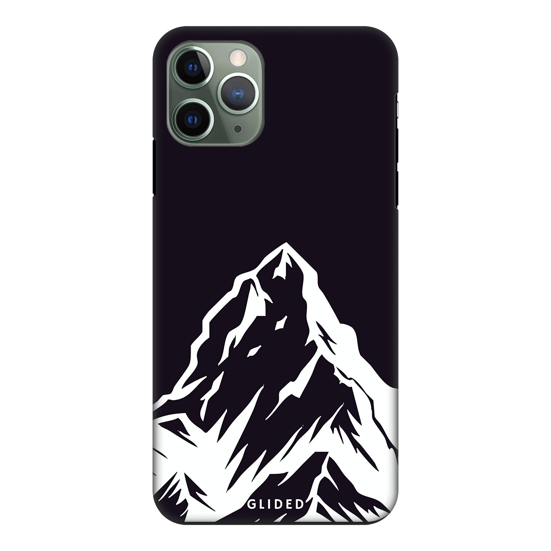 Alpine Adventure iPhone 11 Pro Handyhülle mit majestätischen Berggipfeln und Tälern, ideal für Naturfreunde.