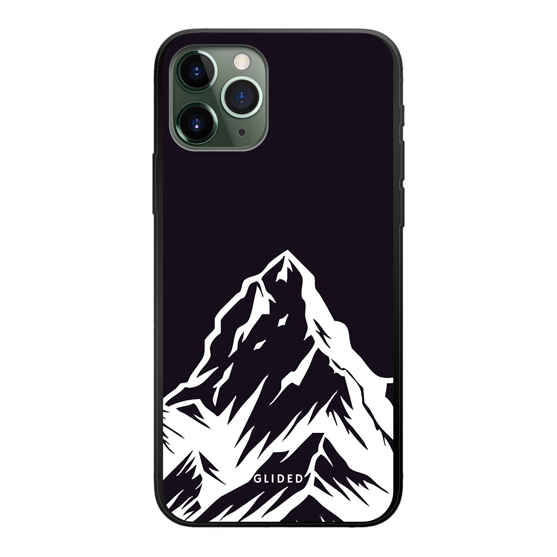 Alpine Adventure iPhone 11 Pro Handyhülle mit majestätischen Berggipfeln und Tälern, ideal für Naturfreunde.