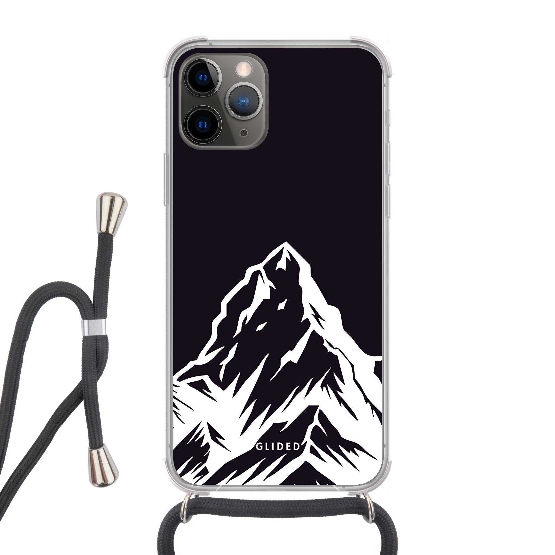 Alpine Adventure iPhone 11 Pro Handyhülle mit majestätischen Berggipfeln und Tälern, ideal für Naturfreunde.