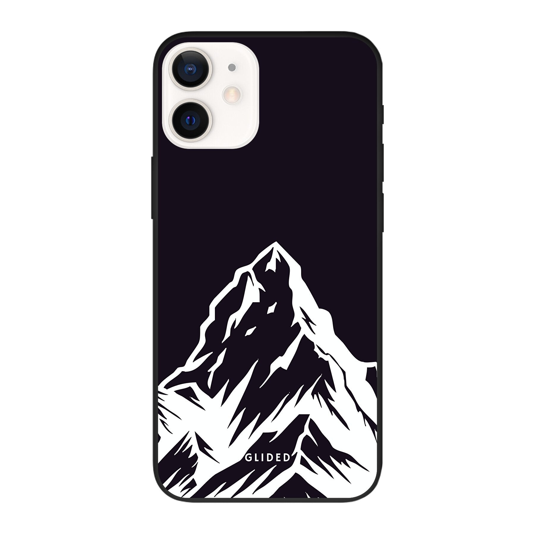 Alpine Adventure Handyhülle für iPhone 12 mit majestätischen Berggipfeln und Tälern, ideal für Naturfreunde.